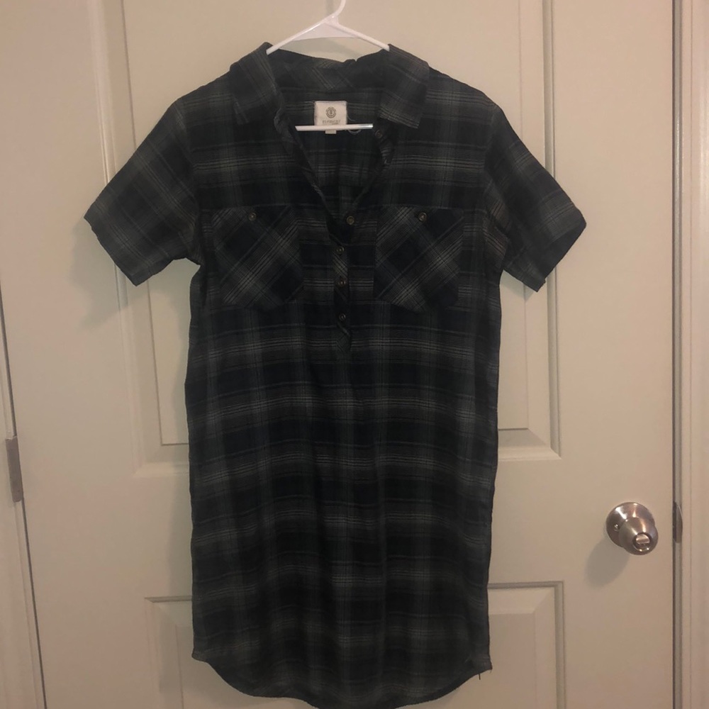 Element Flannel T-Shirt Dress